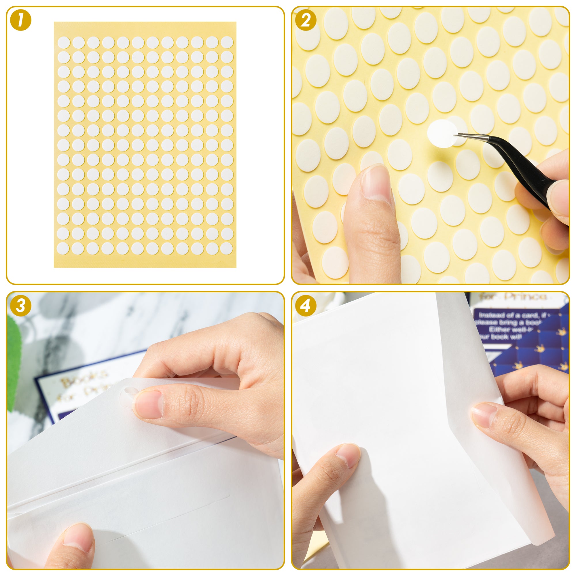 3600Pcs Glue Points Double Sided Sticky Adhesive Dots Round Putty Clea –  l1rabe